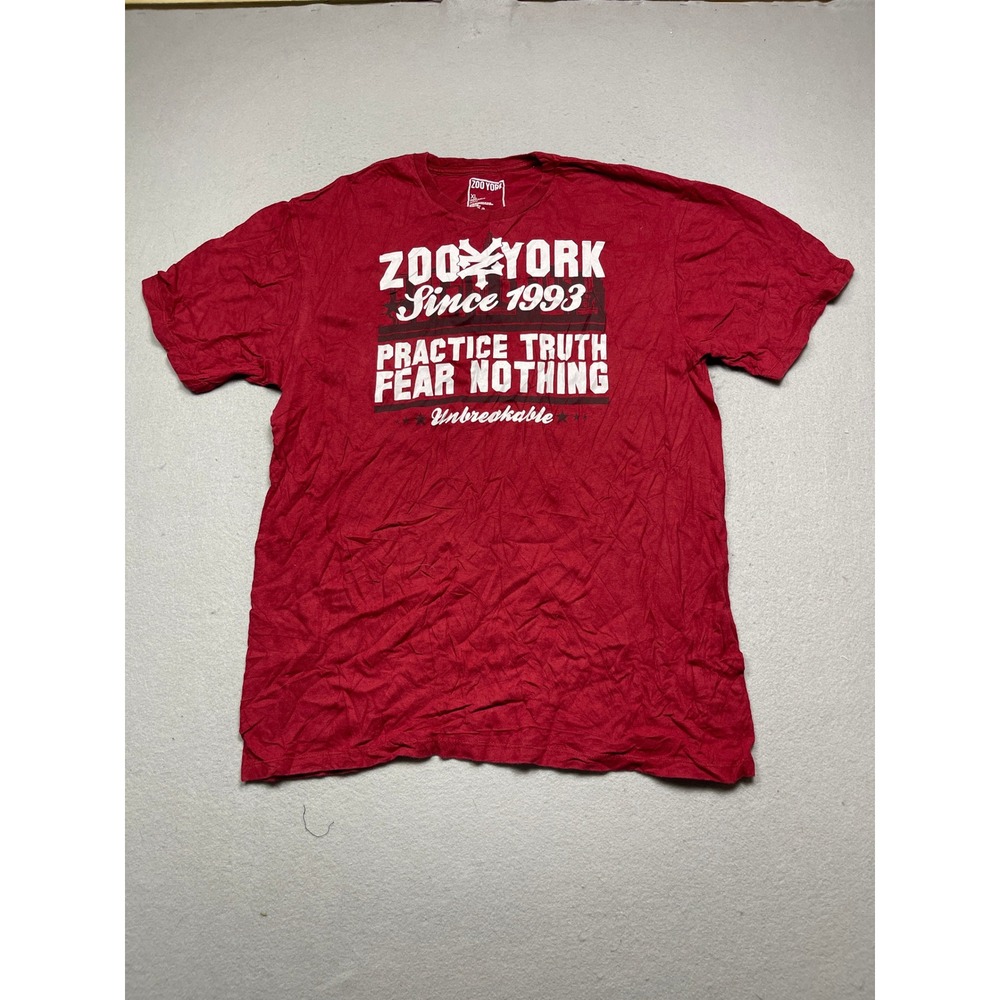 Zoo York T Shirt Cotton Red Graphic XL Mens
